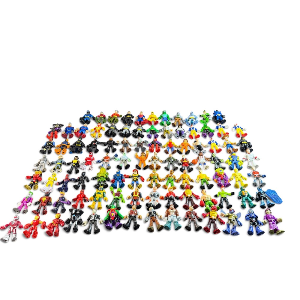Fisher-Price Imaginext Action Figure Lot DC Super Friends Marvel Power Rangers